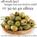30 to 40 olives