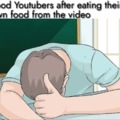 Food youtubers meme