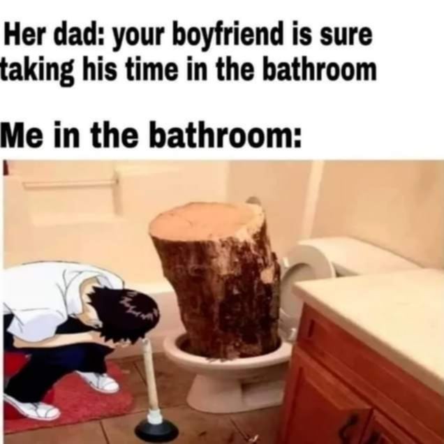 They call me the lumberjack, cause I'm always cuttin off logs - meme