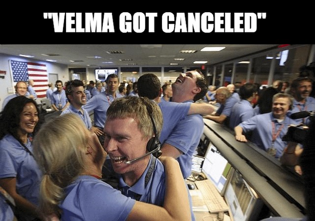 Velma got cancelled meme