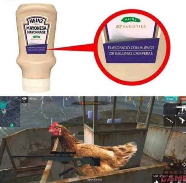 Gallinas camperas están estropeando los shooters - meme