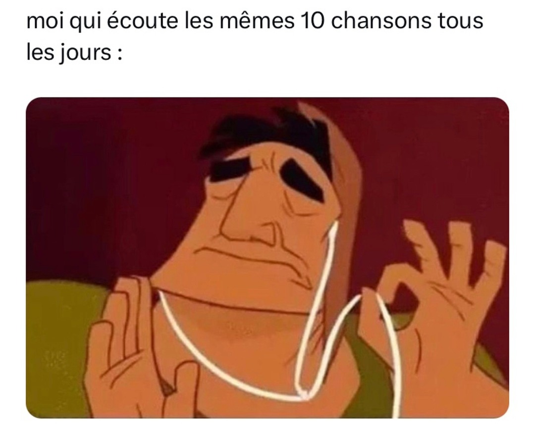 Mes 10 chansons qui tournent H24 comme des soldats - meme