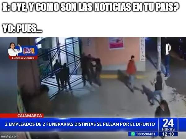 en mi pais nunca te aburres xd - meme