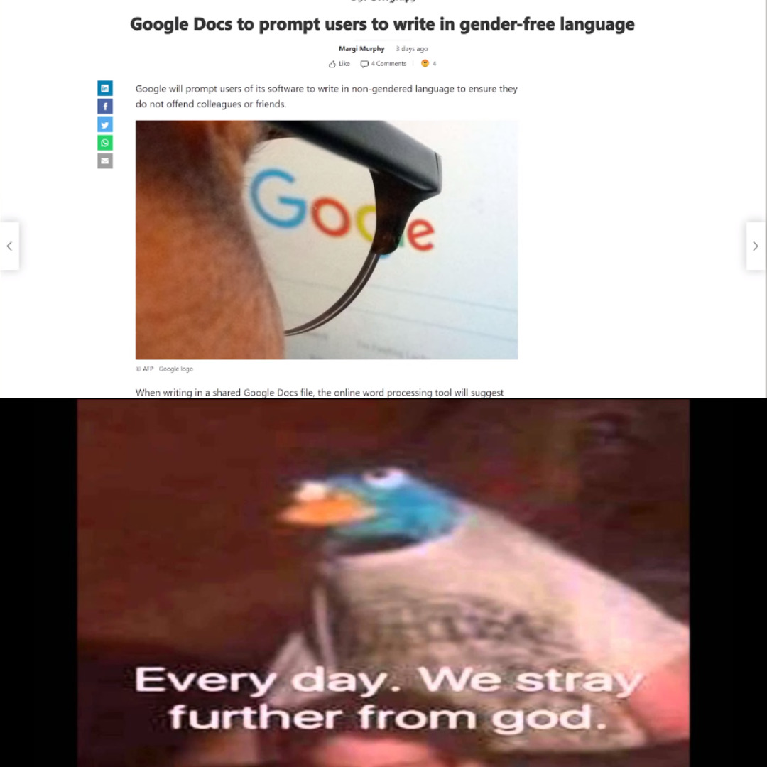 gender neutral censorship - meme