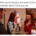 Acting sober