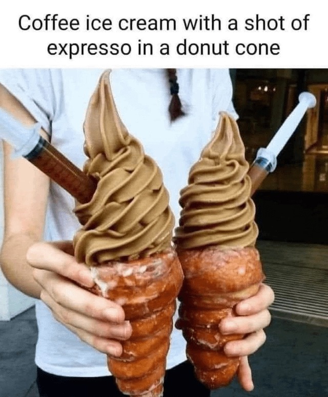 Coffee ice cream - meme