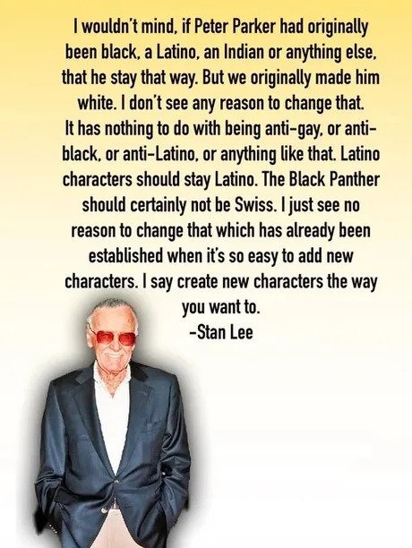Stan Lee allegedly racist - meme