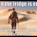 The fridge is empty!
