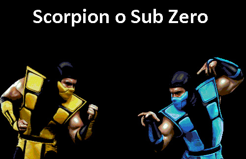 Scorpion o Sub Zero - meme