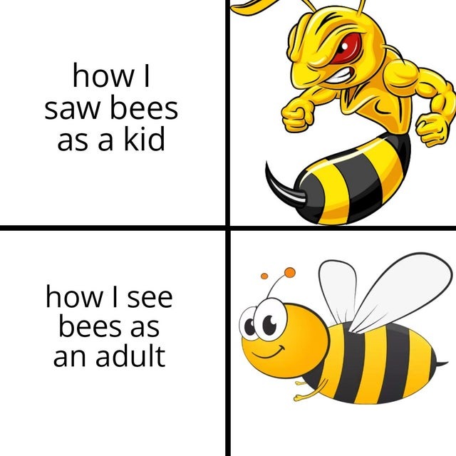 I like bees now - meme