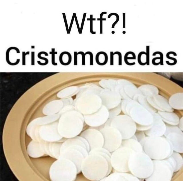 Las cristomonedas - meme