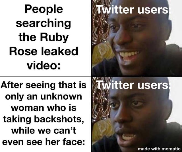 Ruby Rose leaked video meme