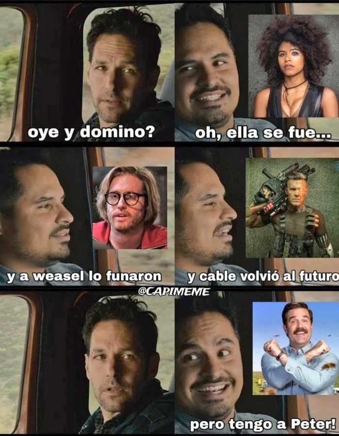 Deadpool 3 y peter - meme