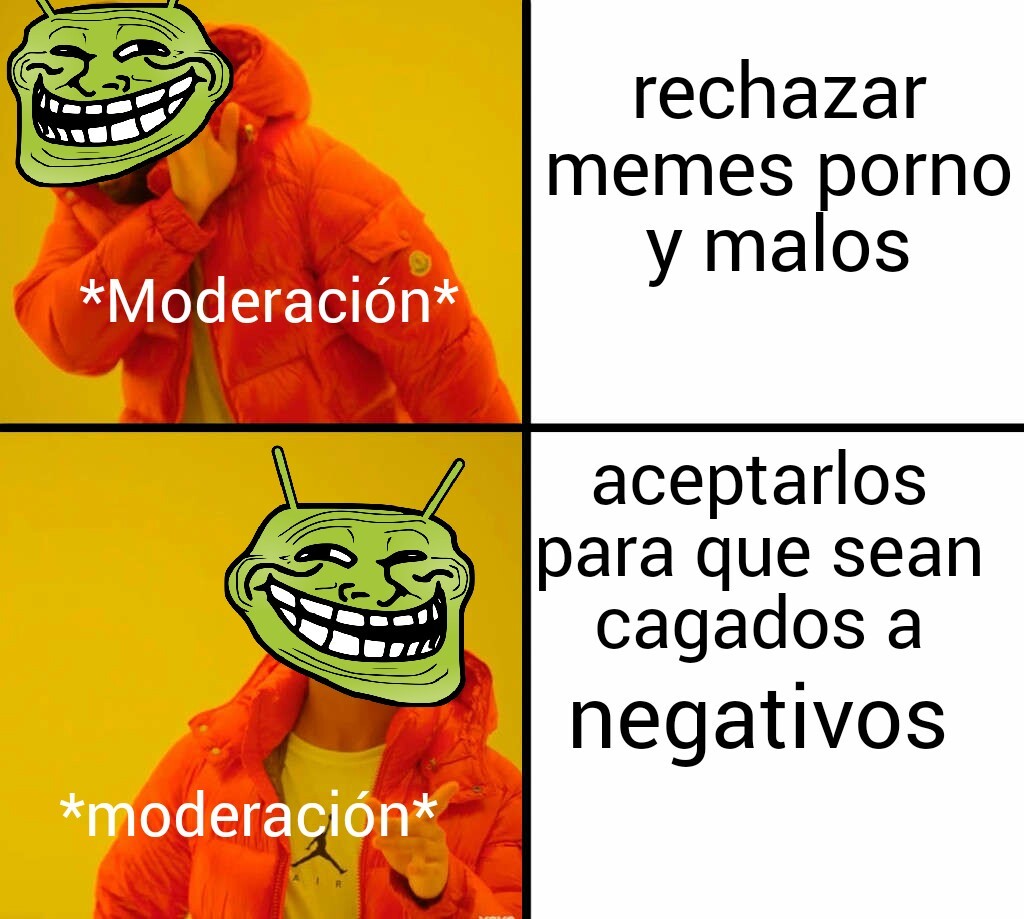 Moderación - meme