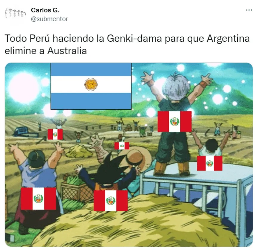 Grandes Argentinos eliminando a Australia - meme