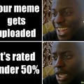 Better not uploaded than getting a bad rating