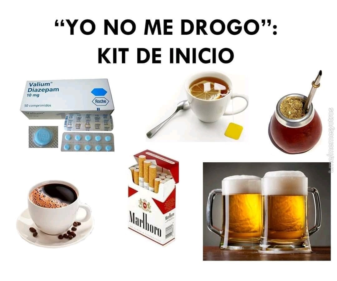 yo no me drogo pero mi botiquín dice otra cosa - meme