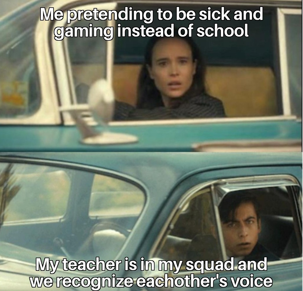 Me and teacher - meme