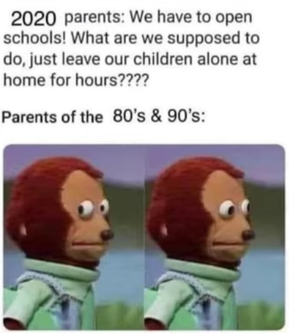do yall know what happend in the 80's and 90's yall would understand this meme