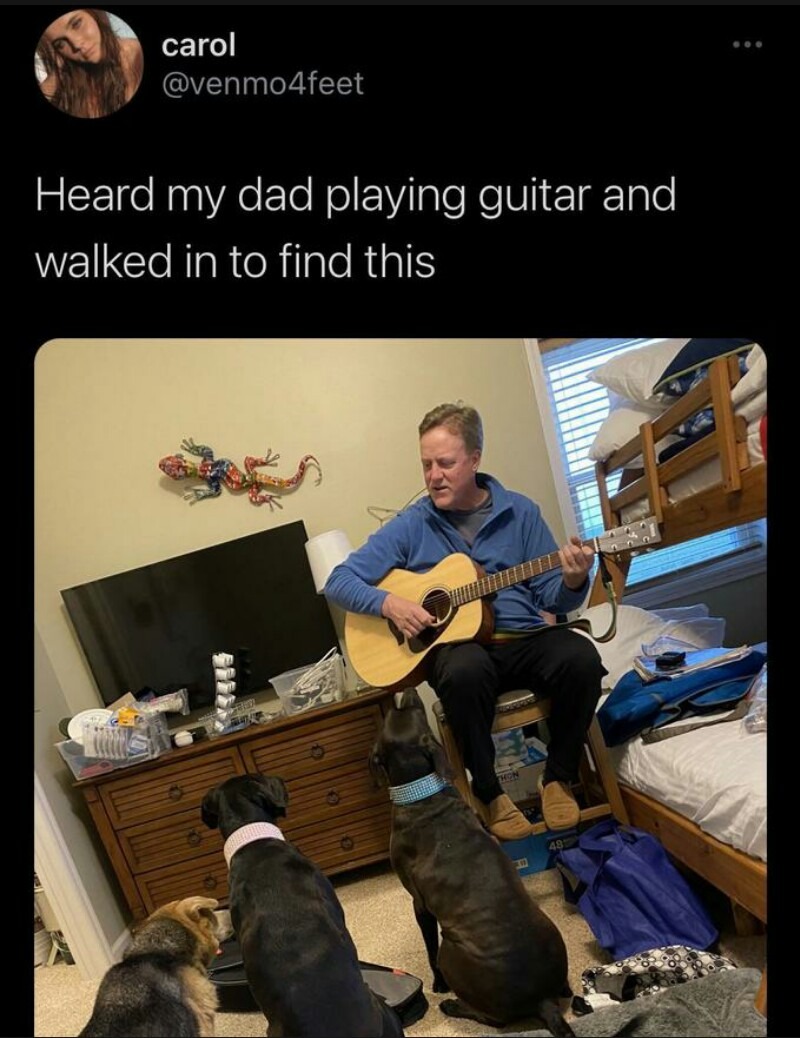 Guitar dad - meme