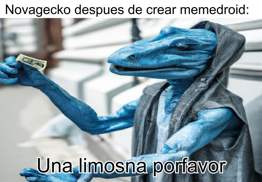 Novagecko c muere de hambre - meme