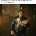 Funny Super Bowl party meme