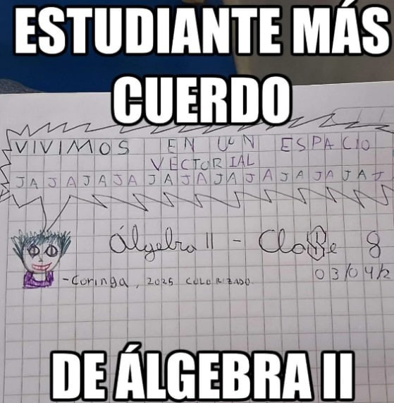 Estudiante promedio sobreviviendo en el multiverso escolar - meme