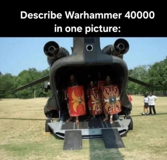 Warhammer explicado en una sola imagen - meme