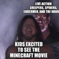 Minecraft movie meme