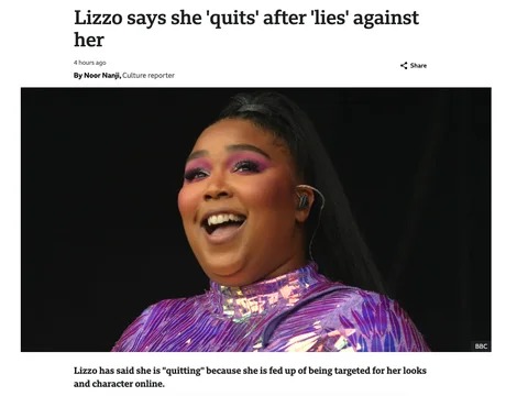 Lizzo roll out of the way! - meme