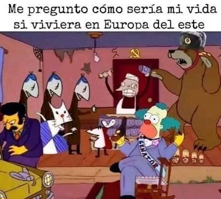 Vivir en Europa del este - meme