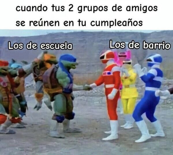 cumple con colegas - meme