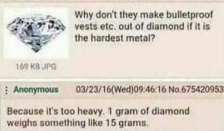 I hate how one gram of diamonds equals 15 grams......... if this didn't happen we could probably save so many police officer life - meme