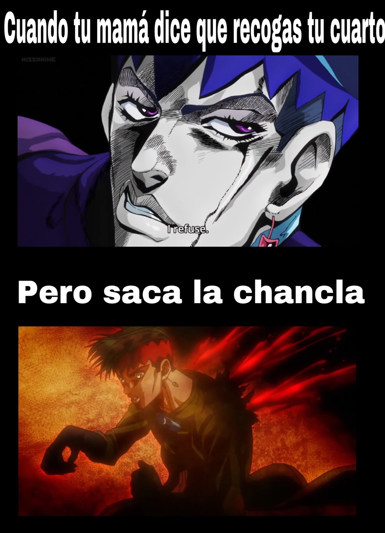 soy un otaku culio maldito esqueleto duelo a muerte con cuchillos puto - meme