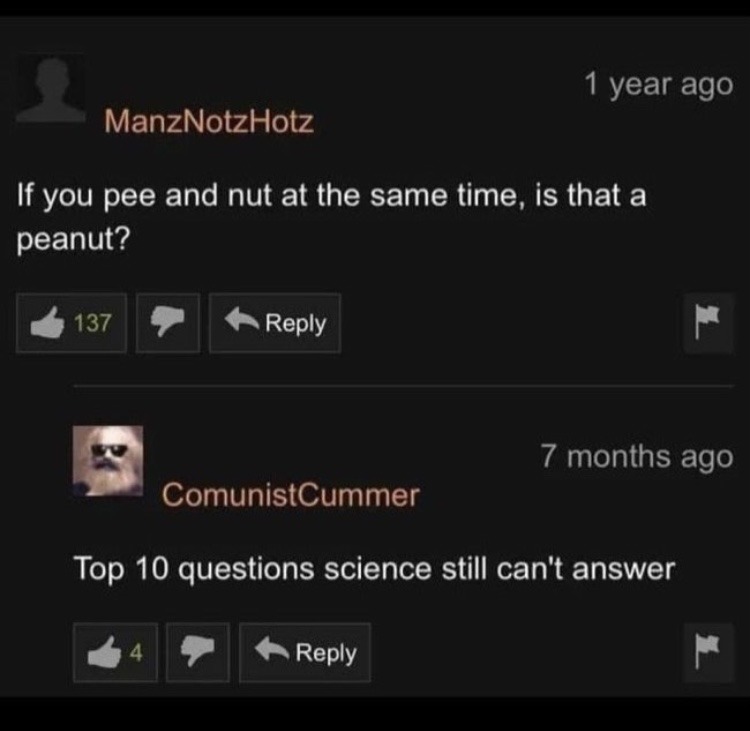 Top 10 questions science still can’t answer - meme
