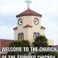 Welcome to the church of the stunned chicken