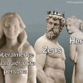 Zeus iba loco perdido