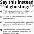don’t ghost pls