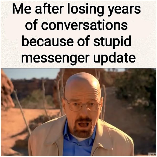 Messenger update meme