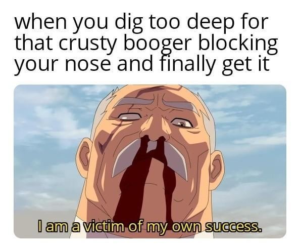 Booger meme