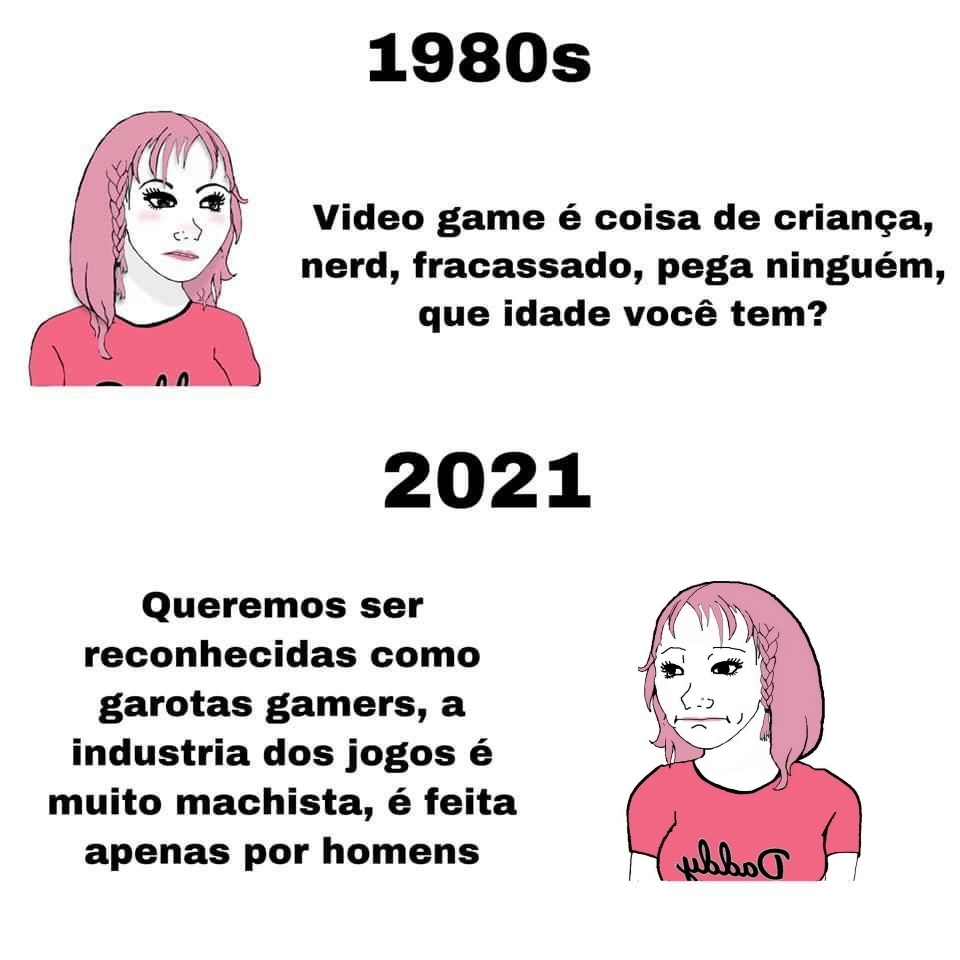 mulheres perturbam os homens até nos games - meme