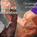 Balls are decorative