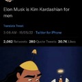 Elon musk equals Kim Kardashian