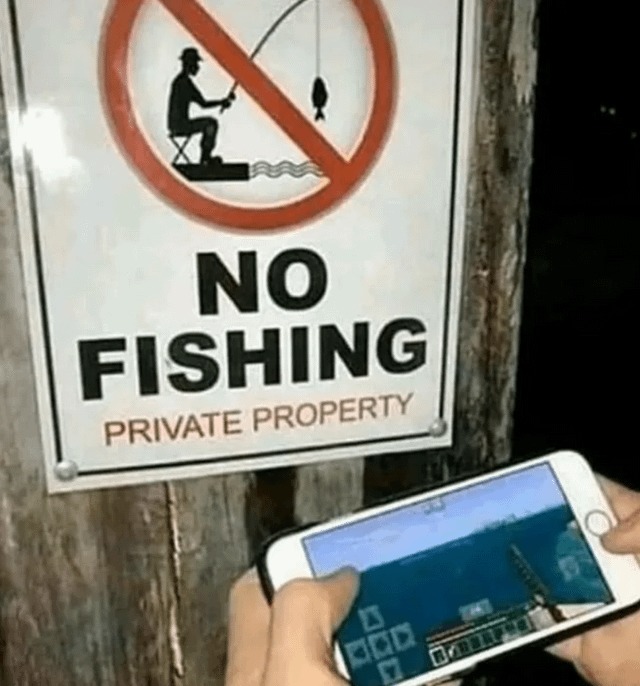 No pescar - meme