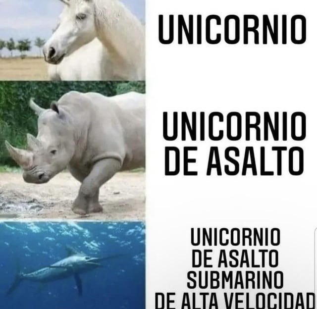 Unicornio de asalto submarino - meme