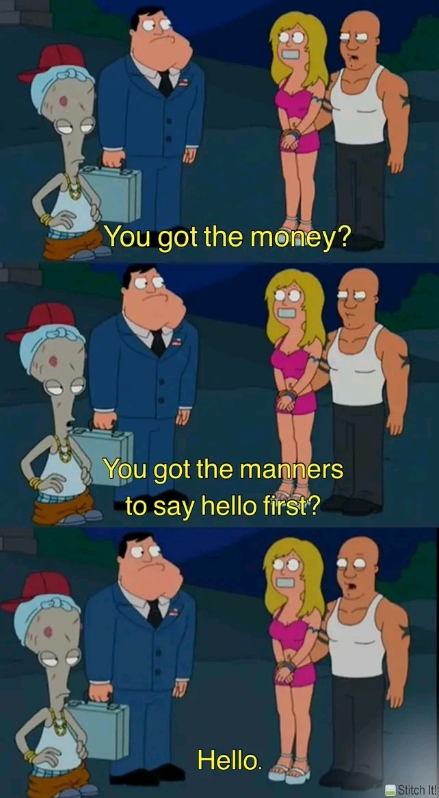 Roger the alien is so funny - meme