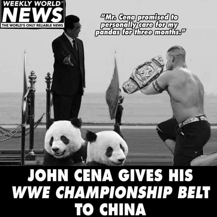 Cena is a c*ck - meme
