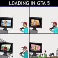 esperando que inicie el GTA 5
