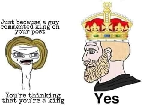 You are all Kings - meme
