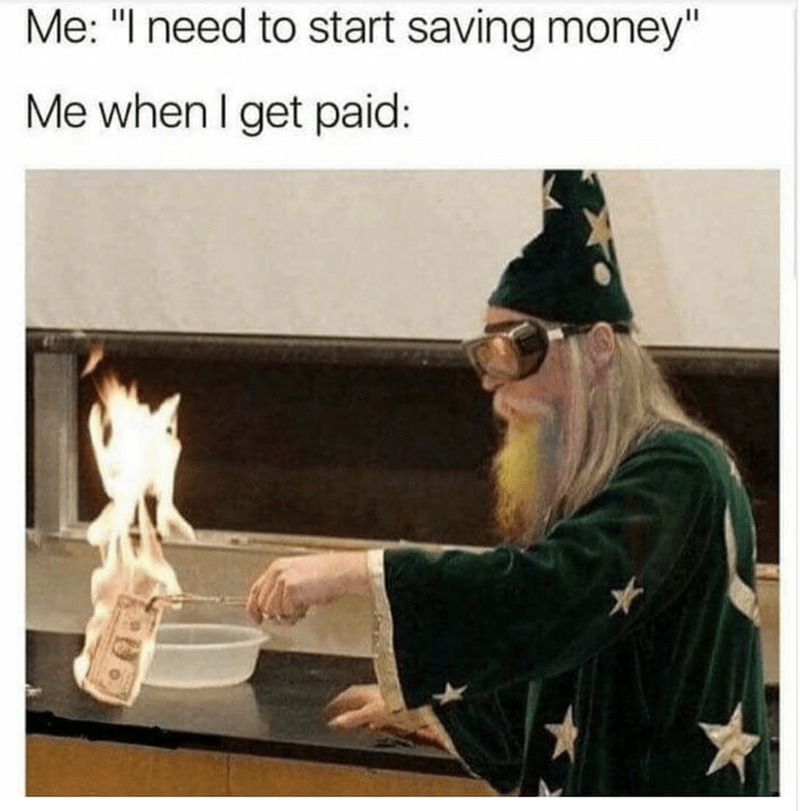 saving money meme